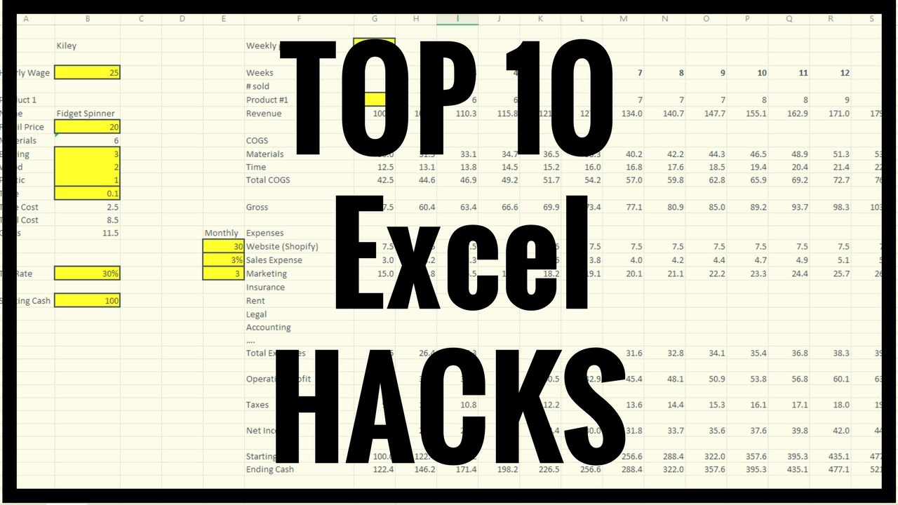 10 Excel Hacks You Need To Know Now
